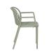 SILLA VERDE POLIPROPILENO CONTRACT 57 X 57 X 78 CM