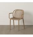 Beige polypropylene contract chair 57 x 57 x 78 cm