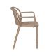 SILLA BEIGE POLIPROPILENO CONTRACT 57 X 57 X 78 CM