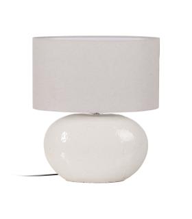 LÁMPARA MESA BLANCO TERRACOTA 44 X 21,50 X 53 CM