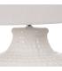 LÁMPARA MESA BLANCO TERRACOTA 43 X 43 X 57,50 CM