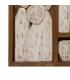 MURAL PARED FIGURAS MARRÓN MADERA 120 X 80 X 6 CM