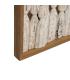 MURAL PARED FIGURAS MARRÓN MADERA 120 X 164 X 6 CM