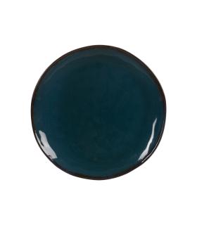 PLATO LLANO AZUL STONEWARE COCINA 26 X 26 X 3 CM