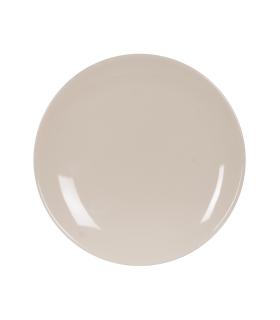 PLATO POSTRE CREMA STONEWARE COCINA 20 X 20 X 2,50 CM