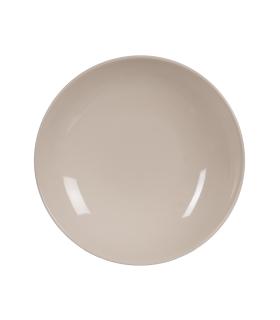 PLATO HONDO CREMA STONEWARE COCINA 22 X 22 X 4,50 CM