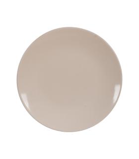 PLATO LLANO CREMA STONEWARE COCINA 26 X 26 X 3 CM