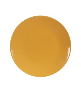 PLATO LLANO MOSTAZA STONEWARE COCINA 26 X 26 X 3 CM