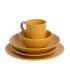 PLATO LLANO MOSTAZA STONEWARE COCINA 26 X 26 X 3 CM