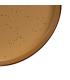 PLATO LLANO OCRE STONEWARE COCINA 27 X 27 X 3 CM