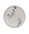 PLATO POSTRE ORIENTAL BLANCO-AZUL 19 X 19 X 2,50 CM