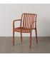 SILLA TERRACOTA POLIPROPILENO EXTERIOR 56 X 57 X 81 CM