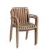 SILLA TERRACOTA POLIPROPILENO EXTERIOR 56 X 57 X 81 CM