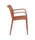 SILLA TERRACOTA POLIPROPILENO EXTERIOR 56 X 57 X 81 CM