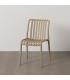 SILLA BEIGE POLIPROPILENO EXTERIOR 50 X 58 X 80 CM