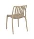 SILLA BEIGE POLIPROPILENO EXTERIOR 50 X 58 X 80 CM