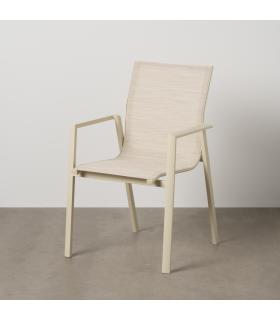 SILLA ALUMINIO-TEXTILENO EXTERIOR 57 X 62,50 X 88 CM
