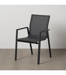 SILLA ALUMINIO-TEXTILENO EXTERIOR 56,50 X 61,50 X 88,50 CM