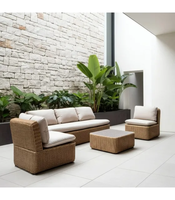 Conjunto jardín PE exterior 1 cm
