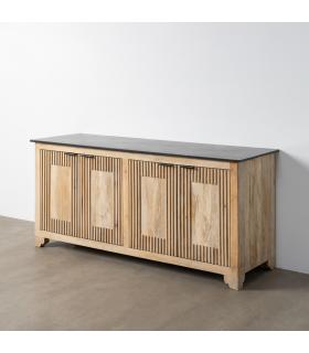 APARADOR MADERA-MÁRMOL SALÓN 179 X 57 X 90 CM