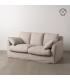 SOFÁ BEIGE TEJIDO SALÓN 200 X 102 X 100 CM