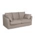 SOFÁ BEIGE TEJIDO SALÓN 200 X 102 X 100 CM