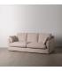 SOFÁ BEIGE TEJIDO SALÓN 245 X 102 X 100 CM