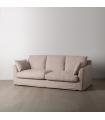 SOFÁ BEIGE TEJIDO SALÓN 245 X 102 X 100 CM