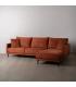 SOFÁ CHAISE LONGUE DERECHA TEJA TEJIDO 284 X 173 X 100 CM
