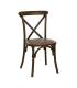 SILLA ASPAS MARRÓN MADERA 50 X 56 X 87 CM