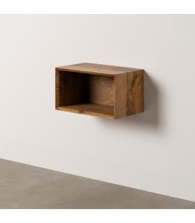 MESITA FLOTANTE MIEL MADERA DE MANGO 40,50 X 25 X 23 CM