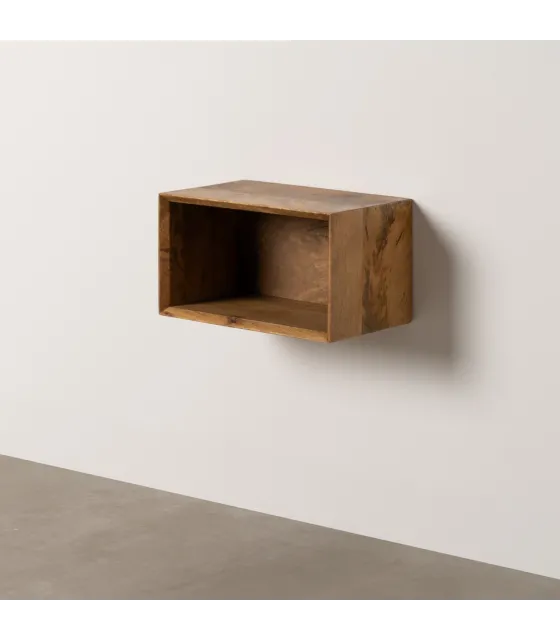 MESITA FLOTANTE MIEL MADERA DE MANGO 40,50 X 25 X 23 CM