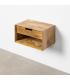 MESITA FLOTANTE MIEL MADERA DE MANGO 40 X 25 X 23 CM