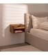 MESITA FLOTANTE MIEL MADERA DE MANGO 40 X 25 X 23 CM