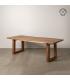 MESA COMEDOR MARRÓN MADERA DE ACACIA 240 X 100 X 76 CM
