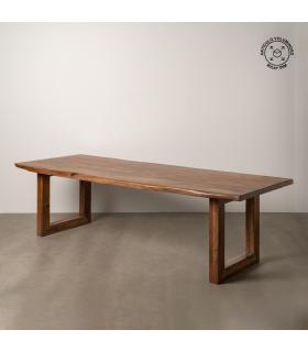MESA COMEDOR MARRÓN MADERA DE ACACIA 280 X 100 X 77 CM