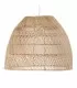 Lâmpada de teto natural iluminação de bambu 60 x 60 x 47 cm
