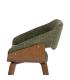 SILLA VERDE-MARRÓN TEJIDO-MADERA 51 X 55 X 75 CM