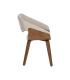 SILLA GRIS-MARRÓN TEJIDO-MADERA CONTRACT 51 X 55 X 75 CM