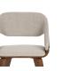 SILLA GRIS-MARRÓN TEJIDO-MADERA CONTRACT 51 X 55 X 75 CM