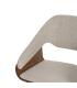 SILLA GRIS-MARRÓN TEJIDO-MADERA CONTRACT 51 X 55 X 75 CM