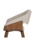 SILLA GRIS-MARRÓN TEJIDO-MADERA CONTRACT 51 X 55 X 75 CM