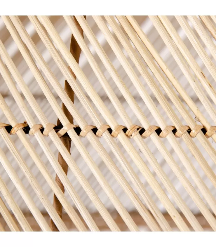 Lâmpada de teto natural iluminação de bambu 70 x 70 x 54 cm