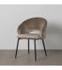 SILLA TAUPE TEJIDO-METAL CONTRACT 58 X 60 X 80,50 CM