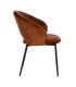 SILLA MARRÓN TEJIDO-METAL CONTRACT 58 X 60 X 80,50 CM