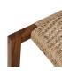 BANQUETA NATURAL MADERA DE TECA SALÓN 138 X 49 X 36 CM
