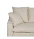 SOFÁ 4 PLAZAS CREMA TEJIDO SALÓN 220 X 100 X 91 CM