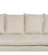 SOFÁ 4 PLAZAS CREMA TEJIDO SALÓN 220 X 100 X 91 CM