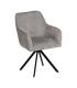 SILLA BRAZOS GRIS CLARO TEJIDO-METAL 58 X 58 X 83 CM