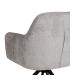 SILLA BRAZOS GRIS CLARO TEJIDO-METAL 58 X 58 X 83 CM